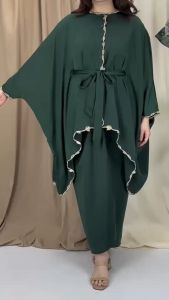 JJ COUTURE WIDURI KAFTAN SULAM SET KOLEKSI RAYA 2025 WANITA Muslimah