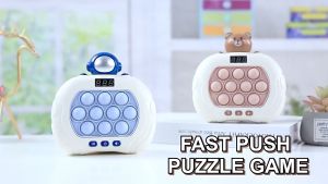 999 Levels Electronic Pop Light Quick Push Game Console with LED Screen Display for Adult Kids Fidget Anti Stress Toys Xmas Gift