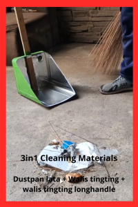 OmniMerchDepot Dustpan Lata Heavy With Handle Duty Cleaning Tools Clean Dust Pan Can Equipment Eco-Friendly Metal Dustpan with Durable Wood Handle HighQuality Lightweight Long Lasting Cleaning Tool OmniMerchDepot Eco-Friendly Durable Metal Dustpan