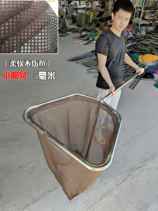 Large Stainless Steel Fishing Net for Big Fish And Crabs Non-Damaging Fishing Net Head for Camping And Travel Gear by Junye
