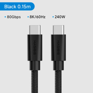 Hagibis | Hagibis USB C to USB C Cable  USB 4 Full Function Cable 80Gbps 240W Fast Charging 8K Video Cord For Thunderbolt 5 iPhone 17 Pro
