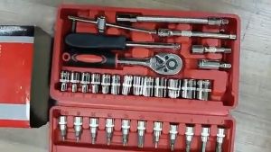 Diamond ชุดเครื่องมือมืออาชีพ ชุดประแจซ่อม ชุดประแจบล็อก ชุดเครื่องมือช่าง 46 ชิ้น ชุดเครื่องมือช่าง ขนาด1/4 ชุดเครื่องมือช่างชุดประแจชุด