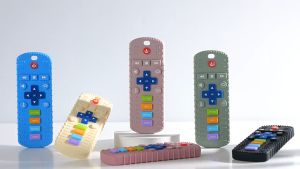 【2Pcs/Set】Molar Artifact Food-grade Baby Molar Toy Remote Control Gutta Percha