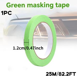 Green Masking Tape 25m Perfect for Painters Easy Tear Clean Removal for Wall and Car Painting
