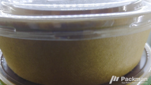 (50PCS) Kraft Paper Bowl With Lids Takeaway Soup Bowl Salad Disposable Bowl Soup Tub For Restaurant Cafe Hawker Catering Service