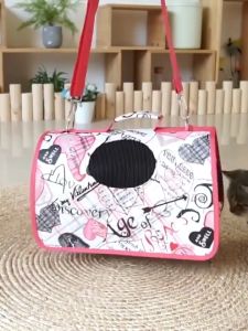 TRENY Large Pet Carrier Bag Pet Bag Large Beg Kucing Travel Pet Cat Carrier Foldable Cat Bag Pet Cat Bag Dog Carrier