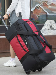 New 2025 Large Capacity Luggage Bag Student Dormitory Quilt Travel Carry-On Bag Sports Style Oxford Cloth Foldable Travel Bag