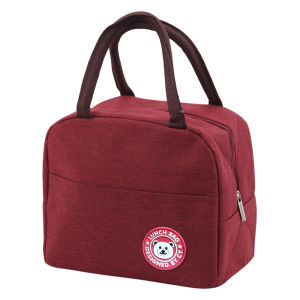 Lunch Bag Insulated Cold Picnic Carry Case Thermal Portable Lunch Box Bento Pouch Initials Print New Container Food Storage Bags