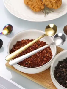 Stainless Steel Seasoning Spoon Coffee Spoon Small Spoon For Kitchen Spice Jars Kitchen Tableware
