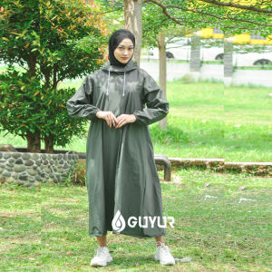 Jas Hujan Model Gamis Bahan Tebal