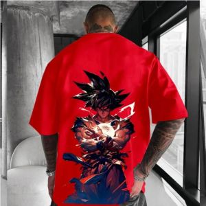 New High-quality Wukong T-shirt Two-dimensional Clothes Pure Cotton Animation Printing Short Sleeves Summer Men and Women