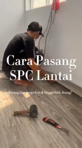 (1m²) SPC Flooring Lantai Klik PVC Lantai SPC Kayu dengan Serat Kayu