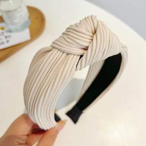 Headband Mona Bando Korea Bandana Lebar Plisket Simpul by Velmorra
