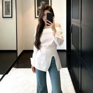 CHANGTONG | Áo Dập Vai Giảm Eo