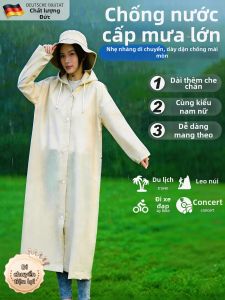 NIGESI | Áo Mưa Dài Chống Thấm Nước Bền