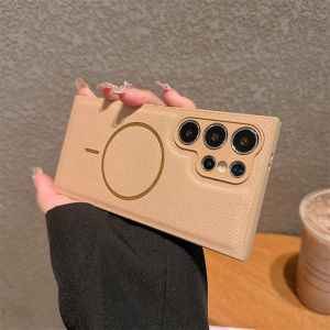 Sleek Leather Magnetic Phone Case Full Protection Anti-drop Anti-scratch