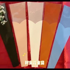 Plastik Bunga Mawar 1 Tangkai Wrapping Plastik untuk Mini Buket Rose SF09