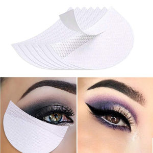 50/100pcs อายแชโดว์ SHIELD Under Eye Patches ผ้าฝ้ายทิ้ง False Eyelash EXTENSION Eye GEL Pad Lip แต่งหน้า Protector สติกเกอร์