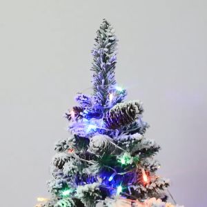 O-New Mini Christmas Tree for Table Golden Red Christmas Tree Ornament for Home Decoration