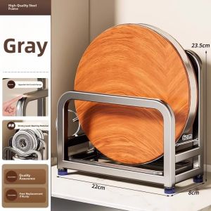 B&W | Multifunctional Storage Rack for Knives Chopping Boards and Pots Stainless Steel