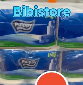 Lốc 10 cuộn Giấy vệ sinh cao cấp Pulppy  2 lớp (Bibistore TB)