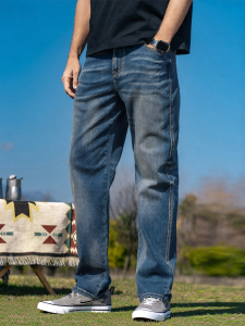Enjeolon | Quần Jeans Ôm Phối Màu Hè