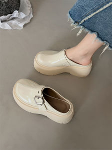 Giày Cao Gót Đế Dày Đế Xuồng Nữ Mùa Hè 2024 Giày Lười Đế Cao Su Chống Trượt Giày Lười Đế Xuồng Đế Dày Đế Xuồng Đế Cao Su