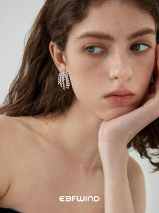 EBFWIND Cold Elegant Design Firework Tassel Earrings Studs Korean Style Alloy Silver Gold Plated  out Fashion Jewelry