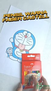 Pensil Warna Pendek Faber Castell 12 Warna Colour Pencils