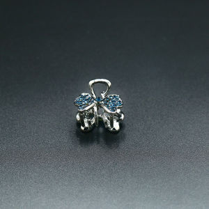 Mini Butterfly Knot Hair Clip Elegant Simple Adult Womens Hair Accessories Diamond Crystal Embellished Hair Grips Fashionable