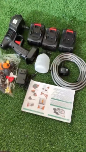 Cordless Portable Pressure Washer Gun Handheld Wireless Car Wash Garden Sprayer High Pressure Water Pump