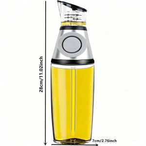 Bình Đựng Dầu Thủy Tinh 500ML Có Vòi Nhấn Thân Thiện Với Môi Trường Định Lượng Chống Nhỏ Giọt Dùng Cho Nhà Bếp Đựng Dầu Oliu Giấm