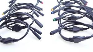 Cáp Nối Cảm Biến Xe Đạp Điện M6 M8 Đầu Nối 1 Đực 2 Cái Chống Nước Dành Cho Xe Đạp Điện 2/3/4/5/6 Chân Dài 40CM