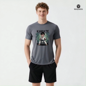 Madaha Kaos Baju Dry fit Jersey Olahraga Karate Hokkaido