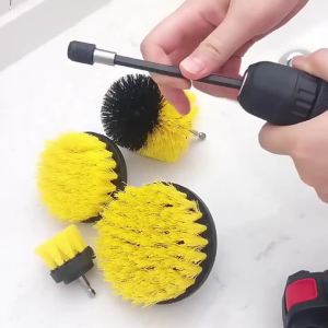 Electric Drill Brush Tire Brush Set Kitchen Bathroom Cleaning Brush Multifunctional Household Car Hub Cleaning Tool Accessories