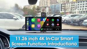 Develuck 10.26/11.26 inch 4K Dashcam CarPlay Android Auto Rearview Mirror Camera Video Recording GPS Navigation Car DVR FM AUX
