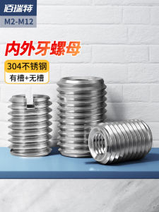 Barrett 304 Thép Không Gỉ Bên Trong Và Bên Ngoài Đai Ốc Khóa Răng Có Tay Áo Bảo Vệ Công Cụ Đa Năng Cho Các Ứng Dụng Phần Cứng