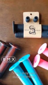 Bmx Cycle Center Enemy Components Bicycle Handle Grips Crimson Color