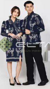 Baju Couple Tenun Krisda Series Baju Kondangan Pesta Seragam Kantor