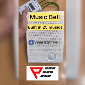 KG3022D Automatic Microcomputer Ringing Bells Timer Factory Bell School Bell 1-59 Sec Ringing Bell Stainless Steel Bell