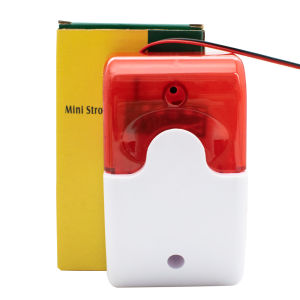 Alarm Horn LED Flashing Warning 12V 24V Sound Siren Gate Blue Red Lights Led Wired Audible and Visual