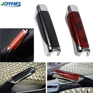 JOYY ฝาครอบป้องกันคาร์บอนไฟเบอร์ A20ตกแต่งภายในรถยนต์เบรคมือรถยนต์ 13X2.5 บรรจุภัณฑ์