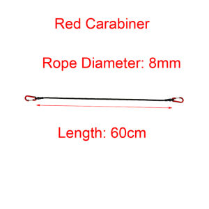 Nhiệm vụ nặng nề Bungee dây đàn hồi Tie dây đeo chuỗi Carabiner móc Kayak đi xe đạp hành lý đóng gói dây thừng cắm trại phụ kiện
