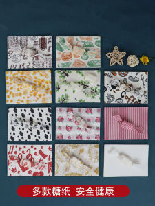 Large Size Handmade Candy Wrapping Paper Wax Paper Oil Resistant Waterproof Moisture Proof Break Resistant Eco Friendly