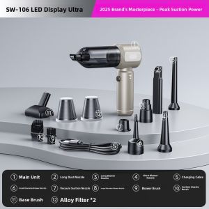 Remax | Powerful Mini Wireless Car Vacuum Cleaner