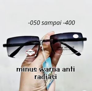 COD Minus warna dengan lensa dilengkapi anti radiasi untuk pria dan wanita
