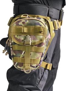 Lure Bag Multi-Functional Tactical Waist and Leg Bag Camouflage Sports Cycling Motorcycle Messenger Bag Outdoor Fishing Waist Bag for Men and Women