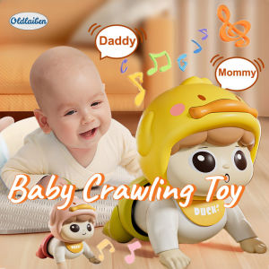 Oldlaiben Baby Crawling Toy Walking Toy Baby Musical Toys Electric Moving Toys Cartoon Toy Remote Control