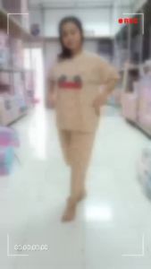 baju tidur wanita dewasa jumbo murah pendek kekinian bahan kaos serian muda bb maximal 85kg motif