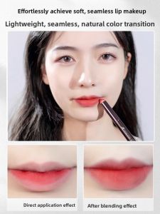MONLEYTA | Portable Round Head Lip Brush Professional Makeup Tool For Women Lipstick Blending Concealer Lip Pen Makeup Artist Special